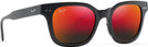 Wayfarer Matte Black/Hawaii Lava Lens Maui Jim Shore Break 822 View #1