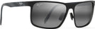 Rectangle Matte Black/Grey Lens Maui Jim Wana 846 View #1