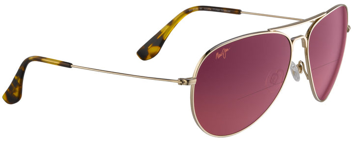 Aviator Gold/Maui Sunrise Maui Jim Mavericks 264 Bifocal Reading Sunglasses View #1