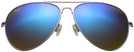 Aviator Silver / Blue Hawaii Maui Jim Mavericks 264 View #2