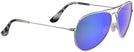 Aviator Silver / Blue Hawaii Maui Jim Mavericks 264 View #1