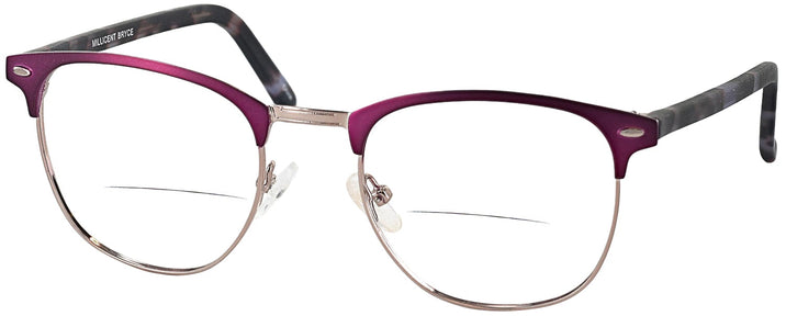 ClubMaster Matte Bordeaux Millicent Bryce 164 Bifocal View #1