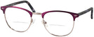 ClubMaster Matte Bordeaux Millicent Bryce 164 Bifocal View #1