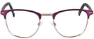 ClubMaster Matte Bordeaux Millicent Bryce 164 Single Vision Full Frame View #2