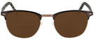 ClubMaster Matte Brown Millicent Bryce 164 Bifocal Reading Sunglasses View #2