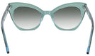 Cat Eye Crystal Green Millicent Bryce 166 w/ Gradient Progressive Reading Sunglasses View #4