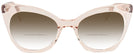 Cat Eye Crystal Peach Millicent Bryce 166 w/ Gradient Bifocal Reading Sunglasses View #2