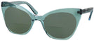 Cat Eye Crystal Green Millicent Bryce 166 Bifocal Reading Sunglasses View #1