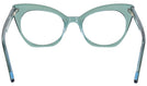 Cat Eye Crystal Green Millicent Bryce 166 Single Vision Full Frame View #4