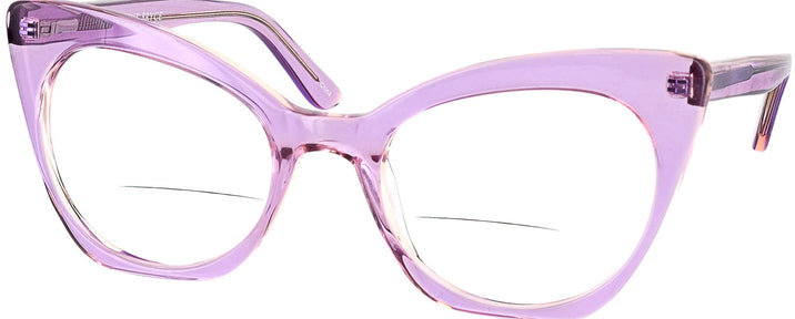 Cat Eye Crystal Lavender Millicent Bryce 166 Bifocal View #1