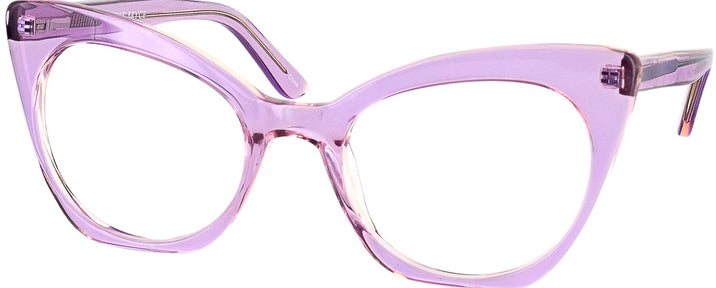 Cat Eye Crystal Lavender Millicent Bryce 166 Progressive No-Lines View #1
