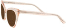 Cat Eye Crystal Peach Millicent Bryce 166 Progressive Reading Sunglasses View #3