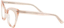 Cat Eye Crystal Peach Millicent Bryce 166 Single Vision Full Frame View #3