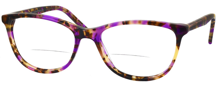 Square Purple Tortoise Millicent Bryce 149 Bifocal View #1