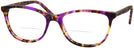 Square Purple Tortoise Millicent Bryce 149 Bifocal View #1