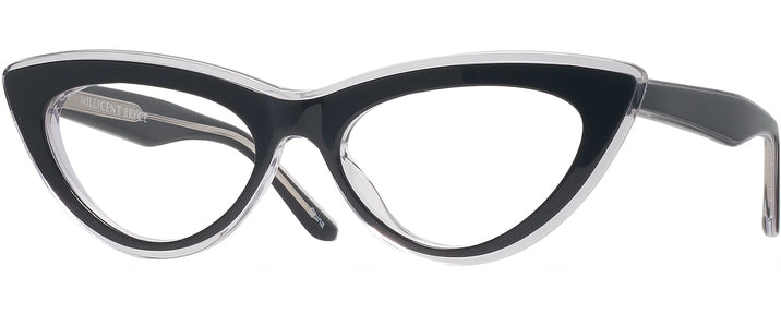 Cat Eye Black Crystal Millicent Bryce 168 Single Vision Full Frame View #1