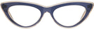 Cat Eye Navy Honey Millicent Bryce 168 Single Vision Full Frame View #2