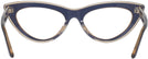 Cat Eye Navy Honey Millicent Bryce 168 Single Vision Full Frame View #4