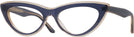 Cat Eye Navy Honey Millicent Bryce 168 Single Vision Full Frame View #1