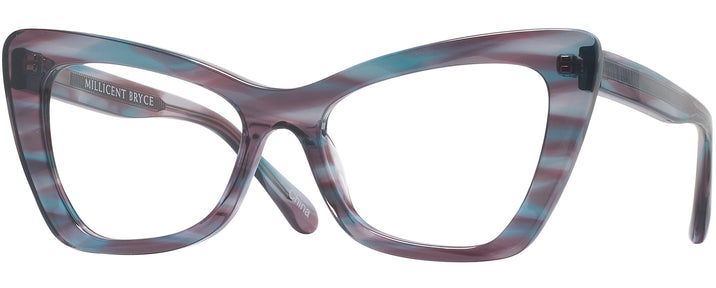 Butterfly Blue &amp; Purple Tortoise Millicent Bryce 171 Progressive No-Lines View #1