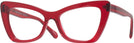 Butterfly Transparent Red Millicent Bryce 171 Single Vision Full Frame View #1