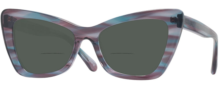 Butterfly Blue &amp; Purple Tortoise Millicent Bryce 171 Bifocal Reading Sunglasses View #1