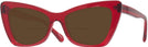 Butterfly Transparent Red Millicent Bryce 171 Bifocal Reading Sunglasses View #1