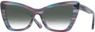 Butterfly Blue &amp; Purple Tortoise Millicent Bryce 171 w/ Gradient Bifocal Reading Sunglasses View #1