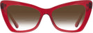 Butterfly Transparent Red Millicent Bryce 171 w/ Gradient Bifocal Reading Sunglasses View #2