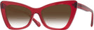 Butterfly Transparent Red Millicent Bryce 171 w/ Gradient Bifocal Reading Sunglasses View #1