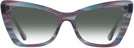 Butterfly Blue &amp; Purple Tortoise Millicent Bryce 171 w/ Gradient Progressive Reading Sunglasses View #2