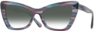 Butterfly Blue &amp; Purple Tortoise Millicent Bryce 171 w/ Gradient Progressive Reading Sunglasses View #1