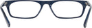 Rectangle Blue Stripe Millicent Bryce 172 Single Vision Half Frame View #4