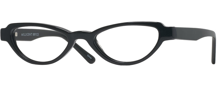 Cat Eye Black Millicent Bryce 174 Single Vision Half Frame View #1