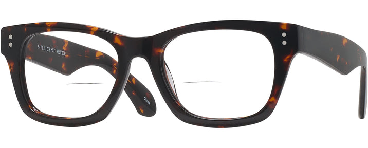 Square Tortoise Millicent Bryce 175 Bifocal View #1