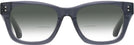 Square Transparent Grey Millicent Bryce 175 w/ Gradient Bifocal Reading Sunglasses View #2