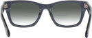 Square Transparent Grey Millicent Bryce 175 w/ Gradient Bifocal Reading Sunglasses View #4