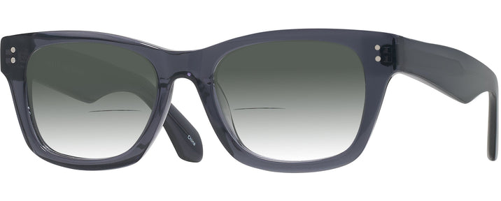 Square Transparent Grey Millicent Bryce 175 w/ Gradient Bifocal Reading Sunglasses View #1