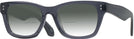 Square Transparent Grey Millicent Bryce 175 w/ Gradient Bifocal Reading Sunglasses View #1