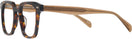 Square Tortoise With Light Brown Millicent Bryce 176 Progressive No-Lines View #3