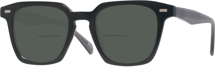 Square Black With Grey Millicent Bryce 176 Bifocal Reading Sunglasses View #1