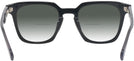 Square Black With Grey Millicent Bryce 176 w/ Gradient Bifocal Reading Sunglasses View #4