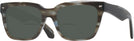 Square Brown Blue Striation Millicent Bryce 180 Bifocal Reading Sunglasses View #1