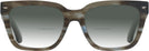 Square Brown Blue Striation Millicent Bryce 180 w/ Gradient Bifocal Reading Sunglasses View #2