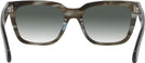 Square Brown Blue Striation Millicent Bryce 180 w/ Gradient Progressive Reading Sunglasses View #4