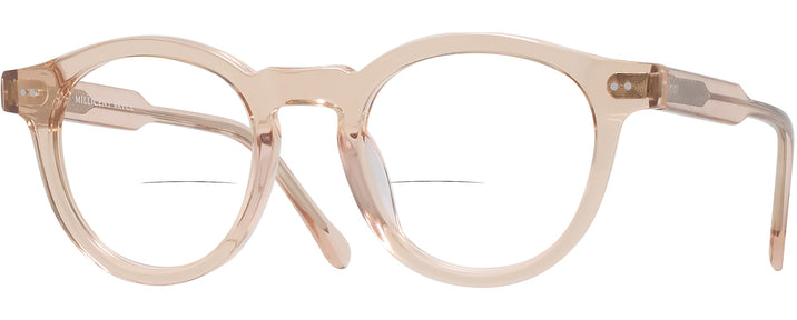 Round Transparent Peach Millicent Bryce 181 Bifocal View #1