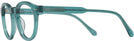 Round Transparent Peacock Green Millicent Bryce 181 Progressive No-Lines View #3