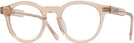 Round Transparent Peach Millicent Bryce 181 Progressive No-Lines View #1