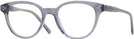 Round Transparent Grey Millicent Bryce 182 Single Vision Full Frame View #1