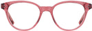 Round Transparent Red Millicent Bryce 182 Single Vision Full Frame View #2